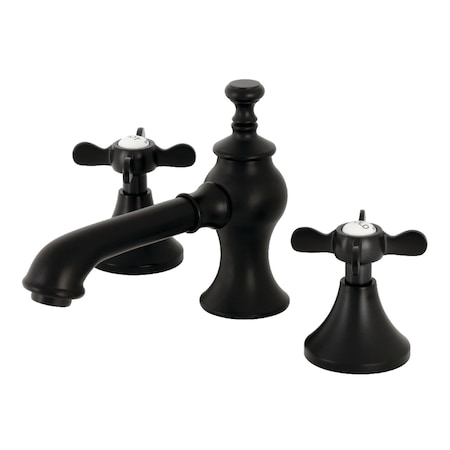 Kingston Brass KC7060BEX Essex 8" Widespread Bathroom Faucet, Matte Black KC7060BEX